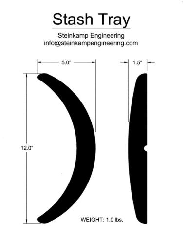 Stash Tray dimensions